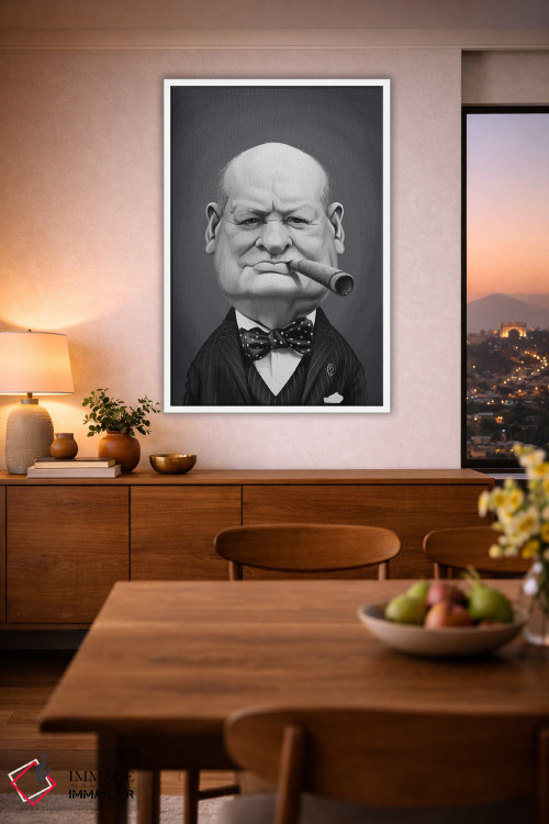تابلو دکوراتیو وینستون چرچیل اثر راب اسنو - D2W
