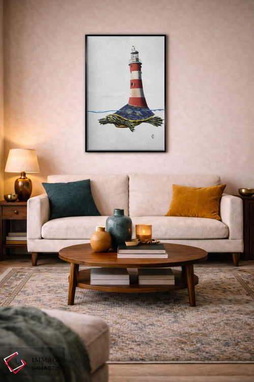 تابلو دکوراتیو امضا اثر راب اسنو - D5B