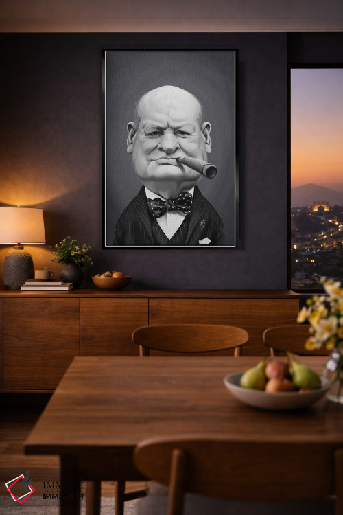 تابلو دکوراتیو وینستون چرچیل اثر راب اسنو - D3B