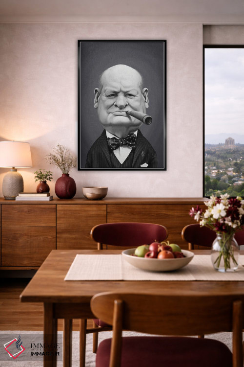 تابلو دکوراتیو وینستون چرچیل اثر راب اسنو - D4B