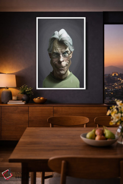 تابلو دکوراتیو استیون کینگ اثر راب اسنو - D3W