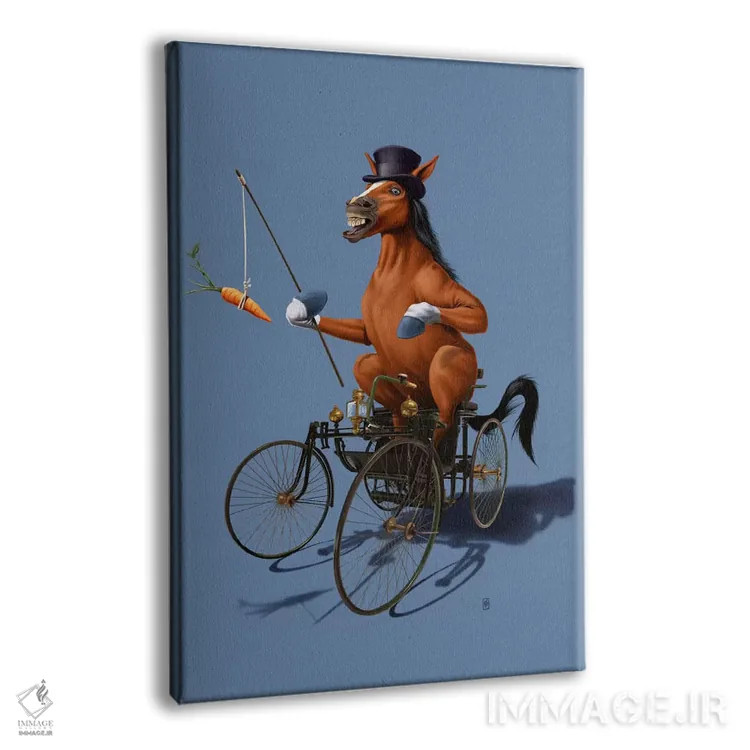 تابلو دکوراتیو قدرت اسب ۳ اثر راب اسنو - نمای پرسپکتیو محصول