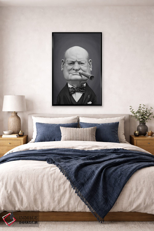 تابلو دکوراتیو وینستون چرچیل اثر راب اسنو - D6B