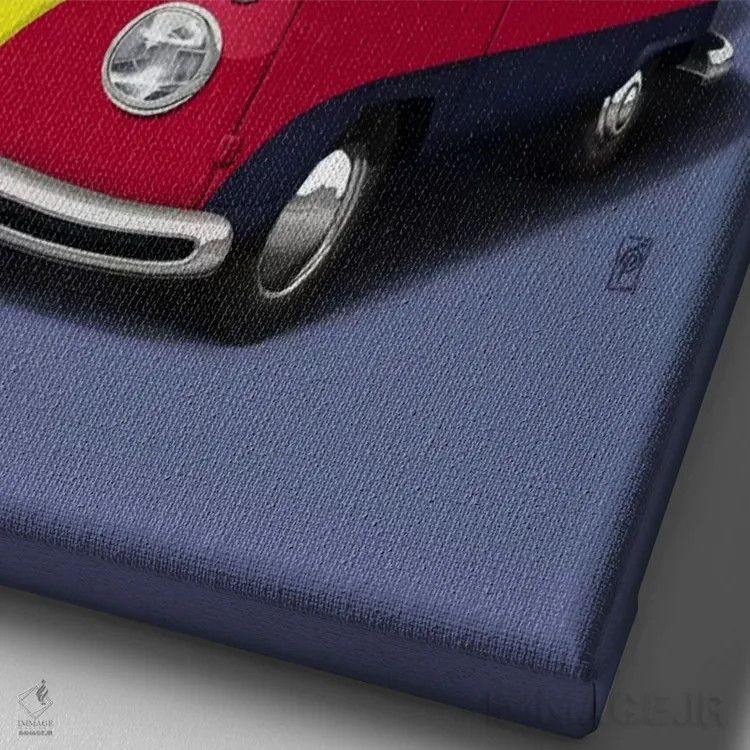 تابلو دکوراتیو جمع کردن وسایل در صندوق ۳ اثر راب اسنو - نمای نزدیک بافت بوم