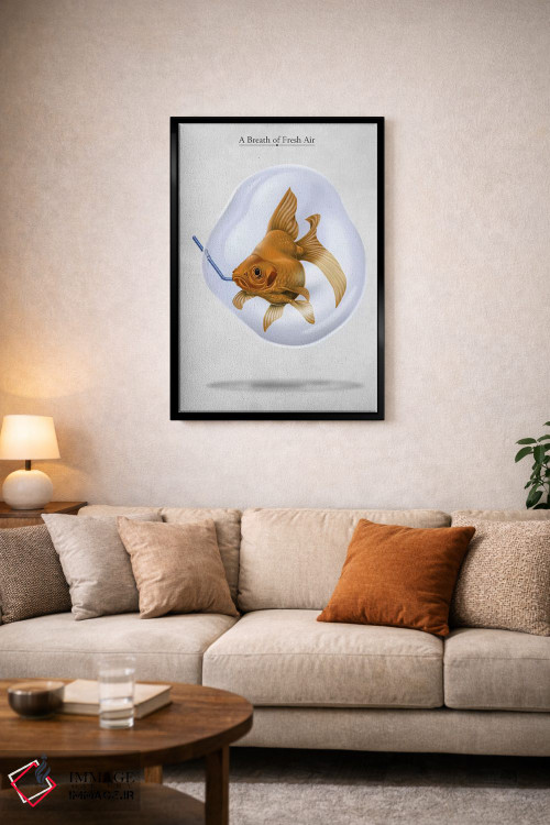 تابلو دکوراتیو نفس هوای تازه اثر راب اسنو - D5B