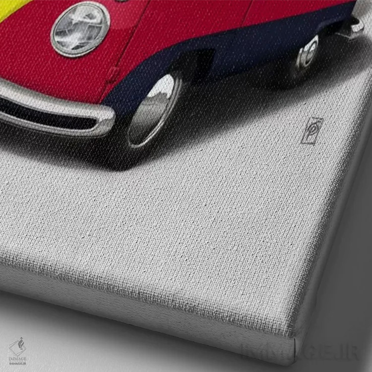 تابلو دکوراتیو جمع کردن وسایل در صندوق ۲ اثر راب اسنو - نمای نزدیک بافت بوم