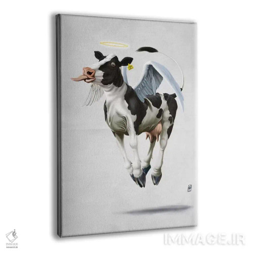 تابلو دکوراتیو گاو مقدس ۲ اثر راب اسنو - نمای پرسپکتیو محصول