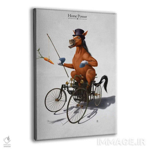 تابلو دکوراتیو قدرت اسب اثر راب اسنو - نمای پرسپکتیو محصول