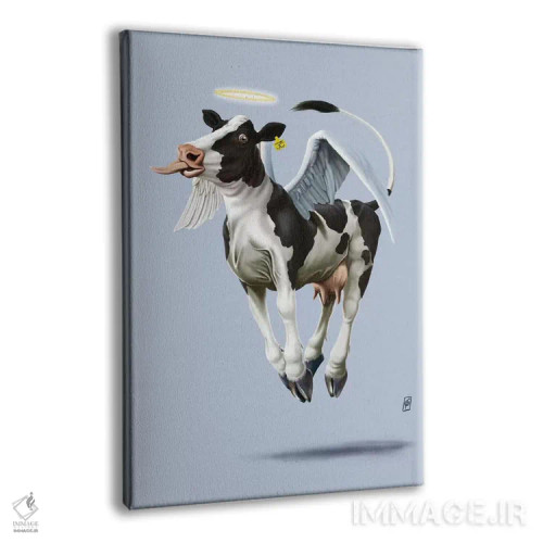 تابلو دکوراتیو گاو مقدس ۳ اثر راب اسنو - نمای پرسپکتیو محصول