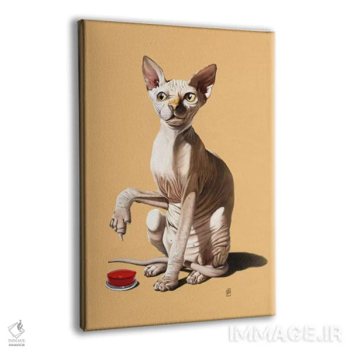 تابلو دکوراتیو فاجعه گربه ای ۳ اثر راب اسنو - نمای پرسپکتیو محصول