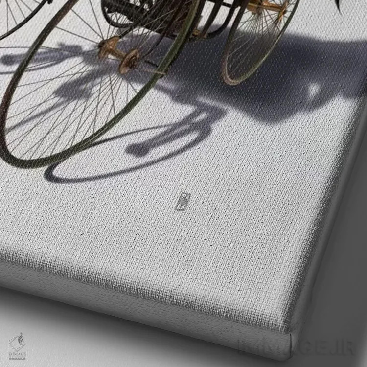 تابلو دکوراتیو قدرت اسب اثر راب اسنو - نمای نزدیک بافت بوم