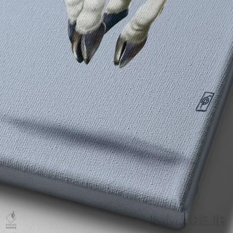 تابلو دکوراتیو گاو مقدس ۳ اثر راب اسنو - نمای نزدیک بافت بوم