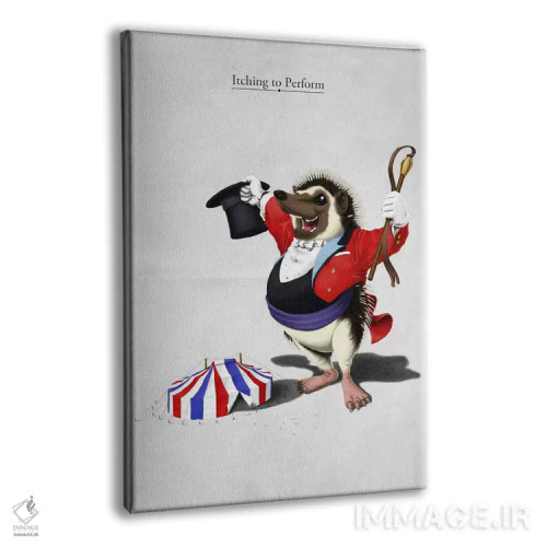 تابلو دکوراتیو بی قرار اجرا شدن اثر راب اسنو - نمای پرسپکتیو محصول