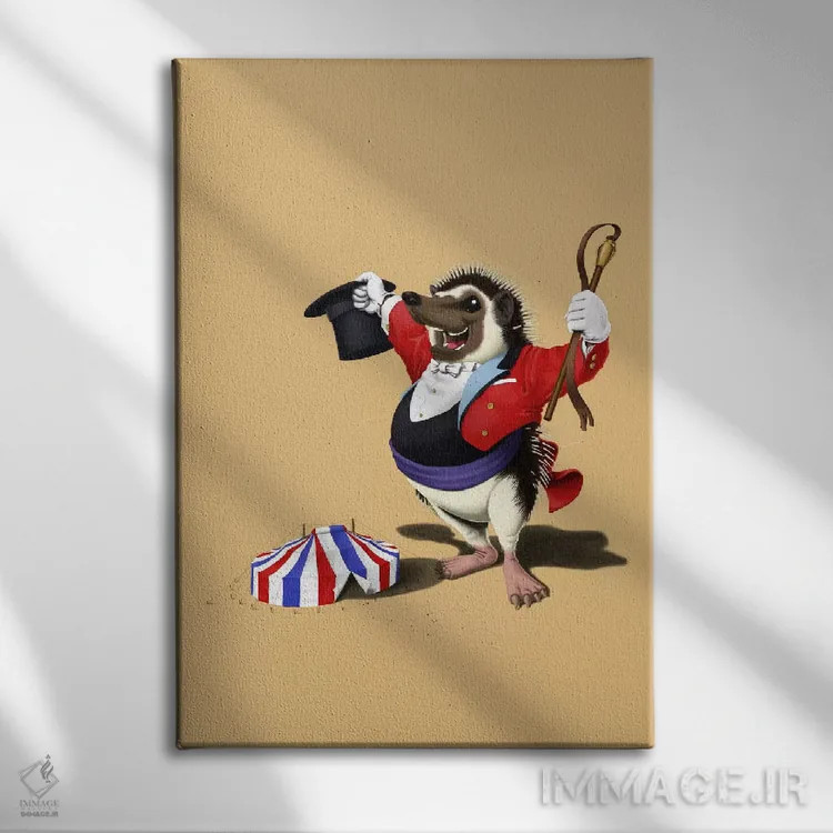 تابلو دکوراتیو بی قرار اجرا شدن ۳ اثر راب اسنو - نمای روبهرو روی دیوار