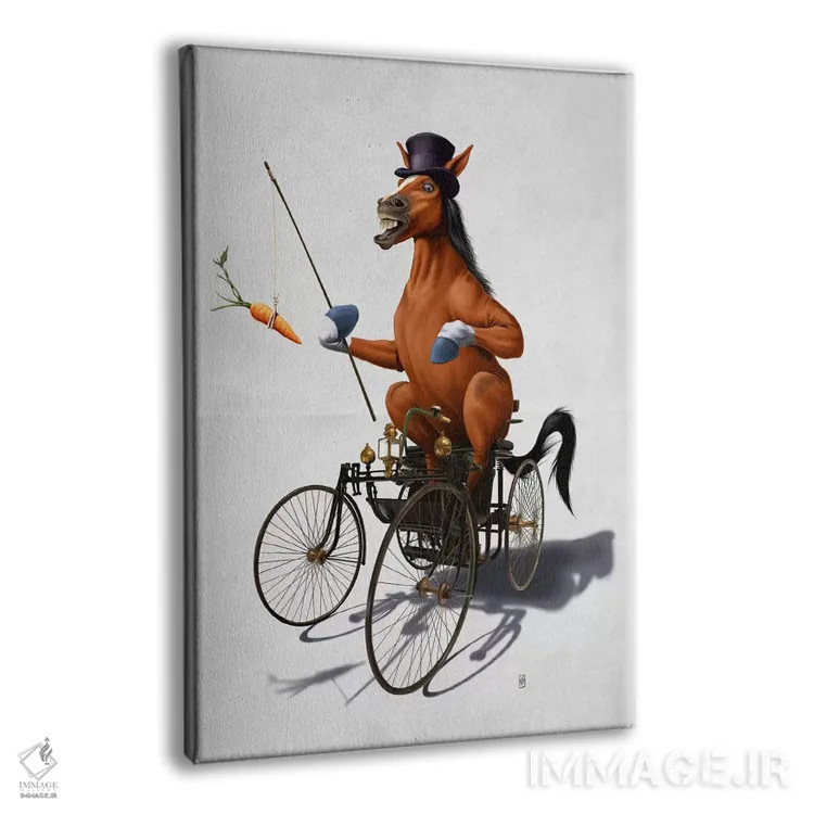 تابلو دکوراتیو قدرت اسب ۲ اثر راب اسنو - نمای پرسپکتیو محصول