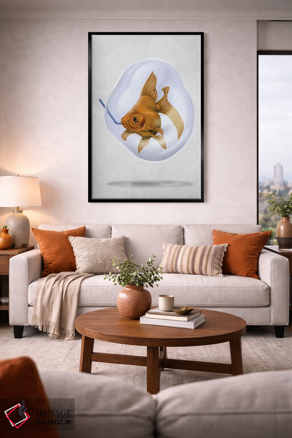 تابلو دکوراتیو نفس هوای تازه ۲ اثر راب اسنو - D2B