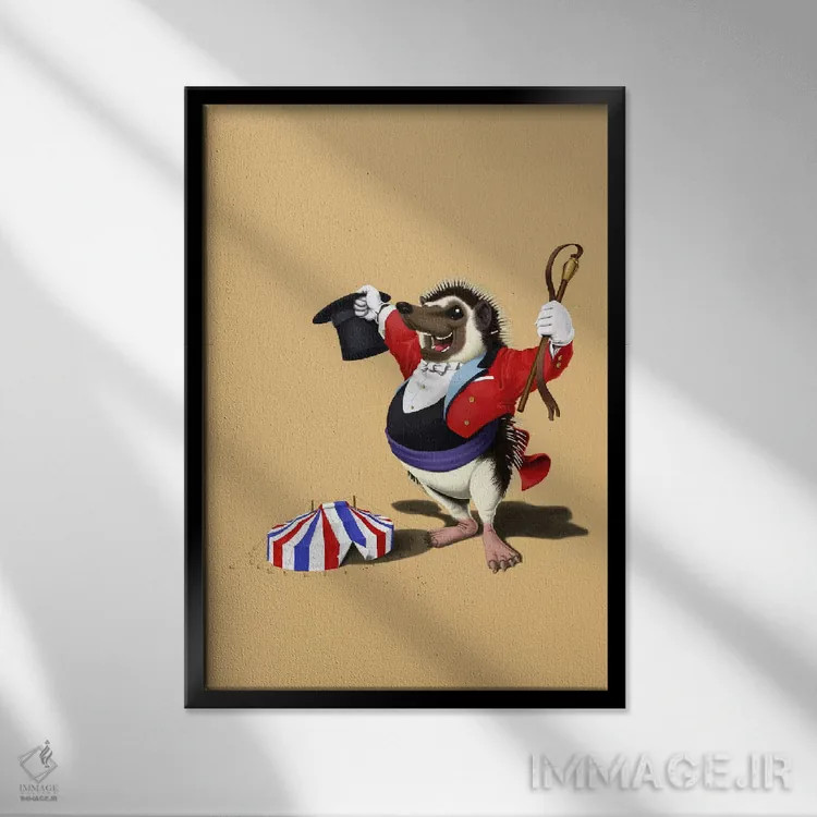 تابلو دکوراتیو بی قرار اجرا شدن ۳ اثر راب اسنو - نمای قابدار مشکی