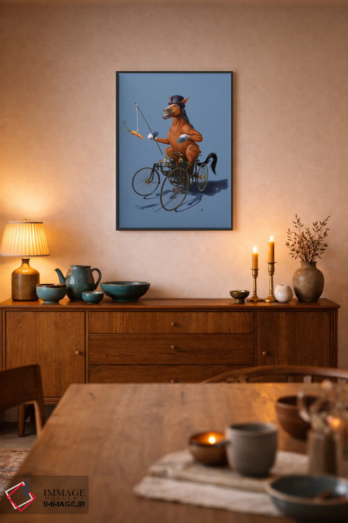 تابلو دکوراتیو قدرت اسب ۳ اثر راب اسنو - D6B