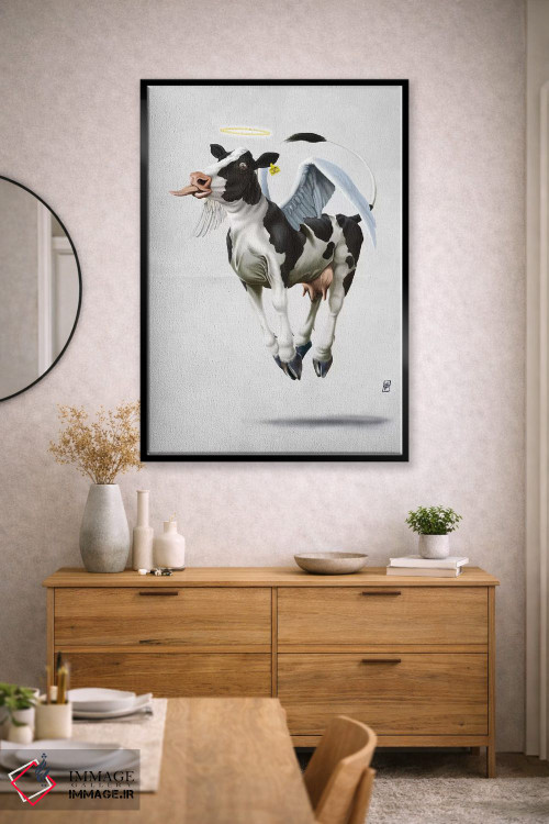 تابلو دکوراتیو گاو مقدس ۲ اثر راب اسنو - D1B