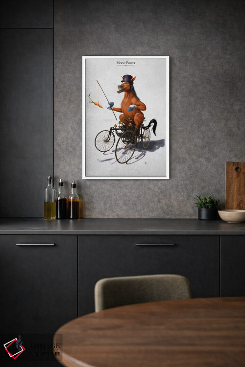 تابلو دکوراتیو قدرت اسب اثر راب اسنو - D1W