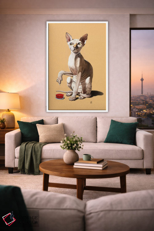 تابلو دکوراتیو فاجعه گربه ای ۳ اثر راب اسنو - D1W