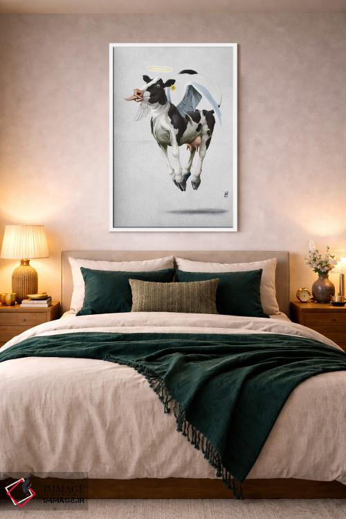 تابلو دکوراتیو گاو مقدس ۲ اثر راب اسنو - D2W