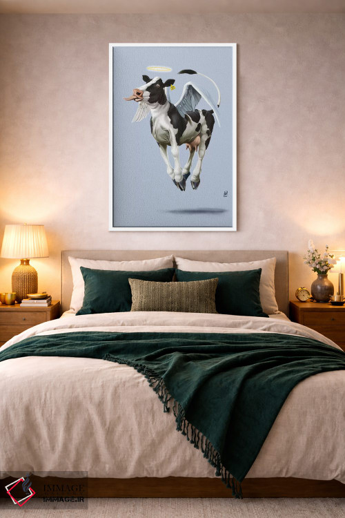 تابلو دکوراتیو گاو مقدس ۳ اثر راب اسنو - D2W
