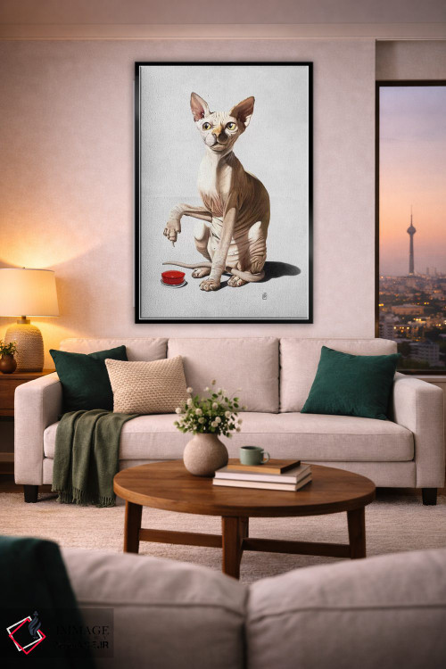 تابلو دکوراتیو فاجعه گربه ای ۲ اثر راب اسنو - D2B