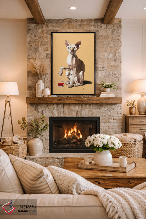 تابلو دکوراتیو فاجعه گربه ای ۳ اثر راب اسنو - D2B