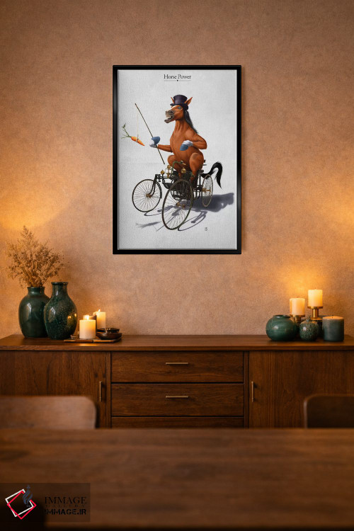تابلو دکوراتیو قدرت اسب اثر راب اسنو - D2B