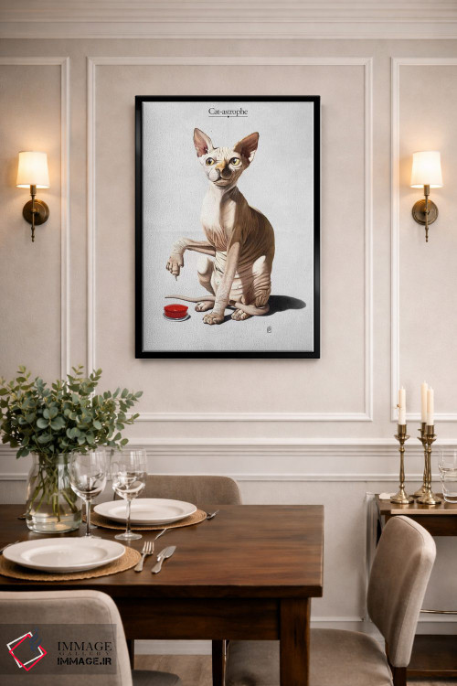 تابلو دکوراتیو فاجعه گربه ای اثر راب اسنو - D2B