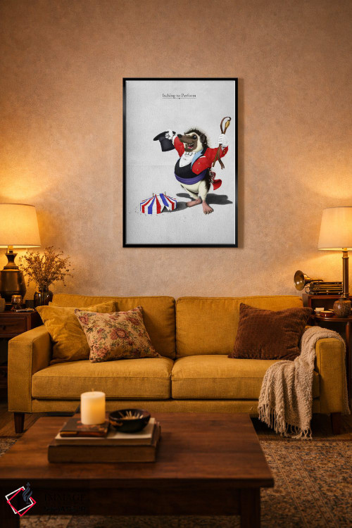 تابلو دکوراتیو بی قرار اجرا شدن اثر راب اسنو - D2B