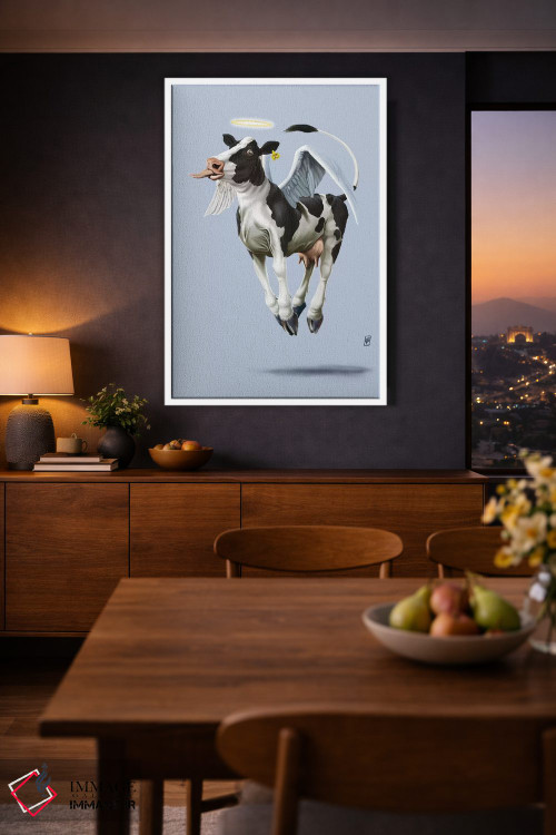 تابلو دکوراتیو گاو مقدس ۳ اثر راب اسنو - D3W
