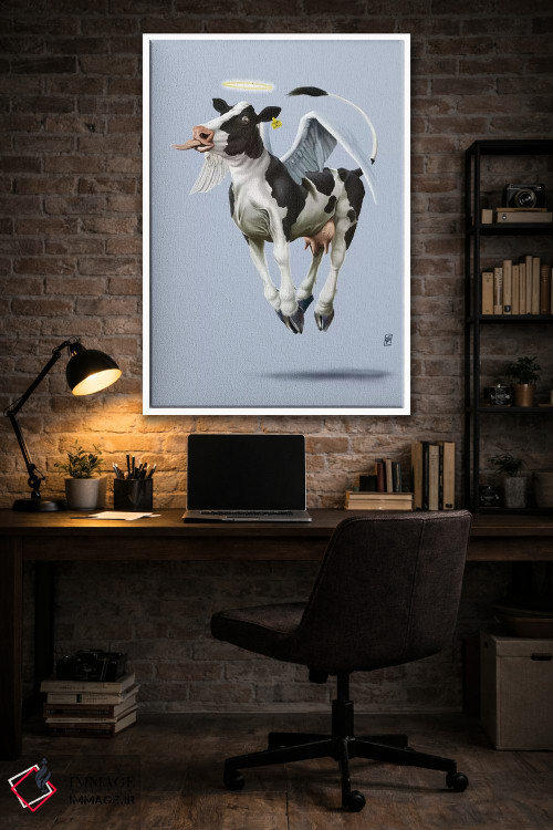 تابلو دکوراتیو گاو مقدس ۳ اثر راب اسنو - D4W