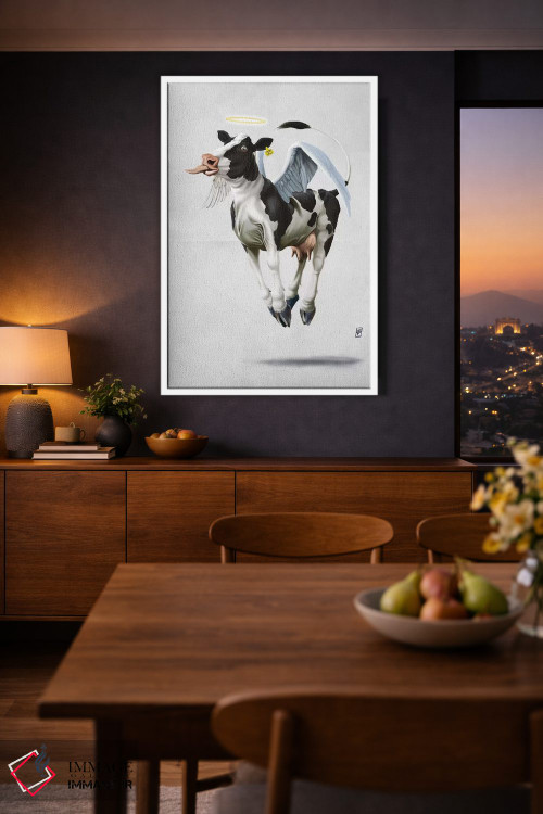 تابلو دکوراتیو گاو مقدس ۲ اثر راب اسنو - D3W