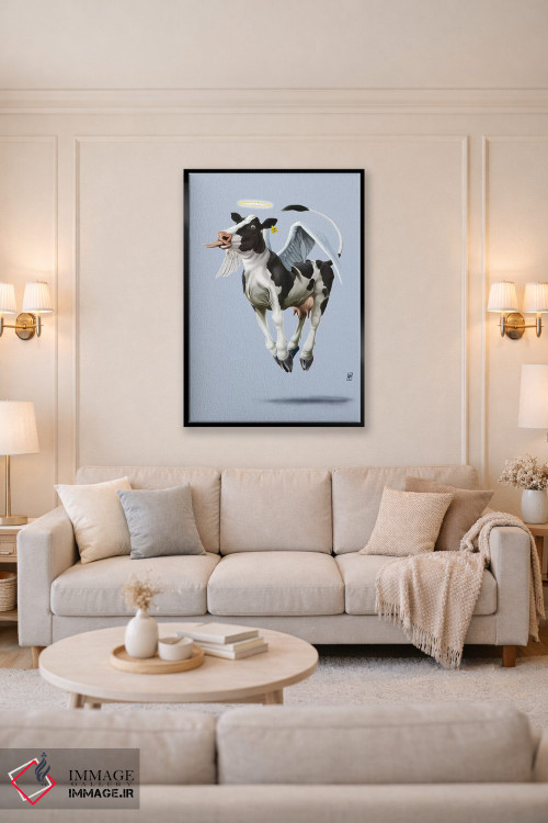 تابلو دکوراتیو گاو مقدس ۳ اثر راب اسنو - D5B