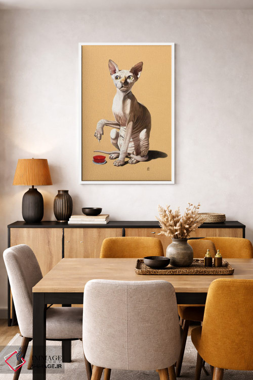 تابلو دکوراتیو فاجعه گربه ای ۳ اثر راب اسنو - D5W