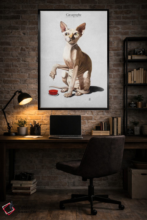 تابلو دکوراتیو فاجعه گربه ای اثر راب اسنو - D5B