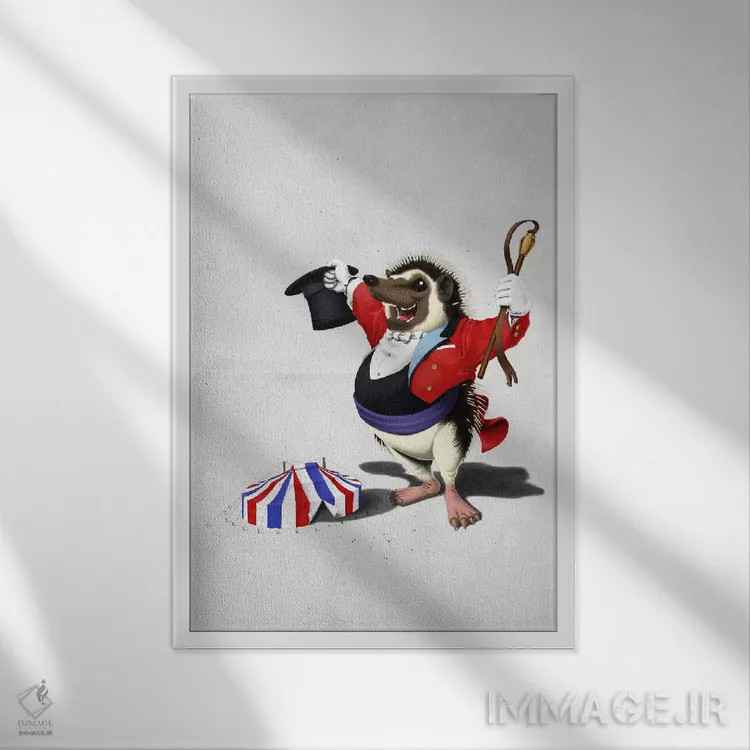 تابلو دکوراتیو بی قرار اجرا شدن ۲ اثر راب اسنو - نمای قابدار سفید