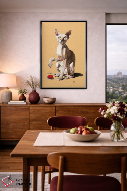 تابلو دکوراتیو فاجعه گربه ای ۳ اثر راب اسنو - D4B