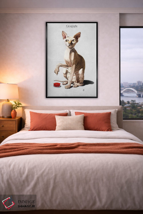 تابلو دکوراتیو فاجعه گربه ای اثر راب اسنو - D4B