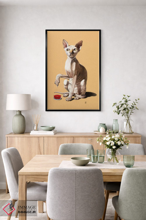 تابلو دکوراتیو فاجعه گربه ای ۳ اثر راب اسنو - D6B