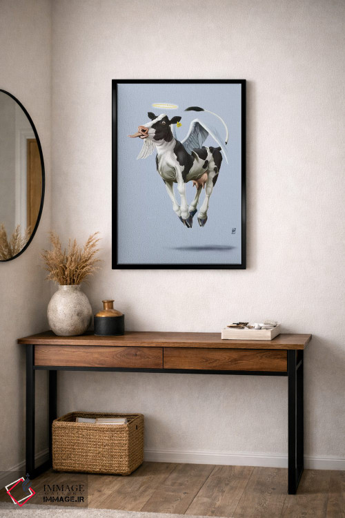 تابلو دکوراتیو گاو مقدس ۳ اثر راب اسنو - D6B