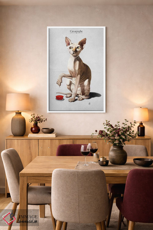 تابلو دکوراتیو فاجعه گربه ای اثر راب اسنو - D6W