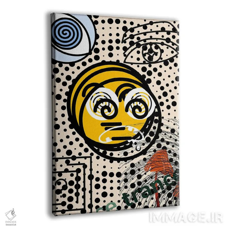 تابلو انتزاعی احساس بیداری اثر جورج روزالی - نمای پرسپکتیو محصول