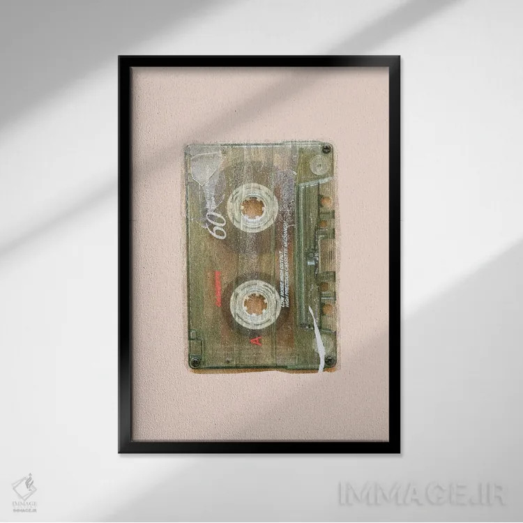 تابلو دکوراتیو سالسا سبک قدیمی اثر جورج روزالی - نمای قابدار مشکی