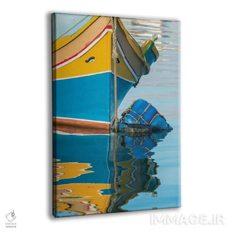 تابلو دکوراتیو Marsaxlokk, traditional fishing boat detail I,مالت، مرزاکسلوک… اثر راب تیلی - نمای پرسپکتیو محصول