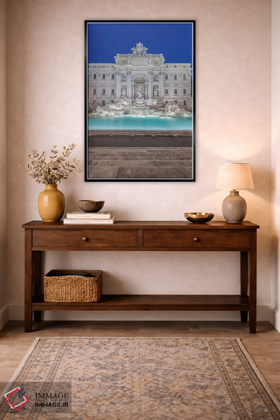 تابلو دکوراتیو Rome, Trevi Fountain at dawn,ایتالیا، رم، فواره تروی در سپیده… اثر راب تیلی - D3B