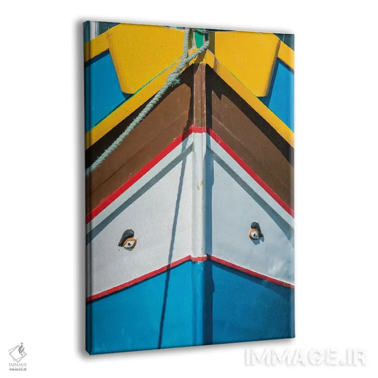 تابلو دکوراتیو Marsaxlokk, Traditional Fishing Boat Detail II,مالت، مرزاکسلوک… اثر راب تیلی - نمای پرسپکتیو محصول