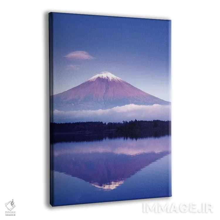 تابلو دکوراتیو Lake Motosu, Yamanashi Prefecture, Japan,بازتاب کوه فوجی، دریا… اثر راب تیلی - نمای پرسپکتیو محصول
